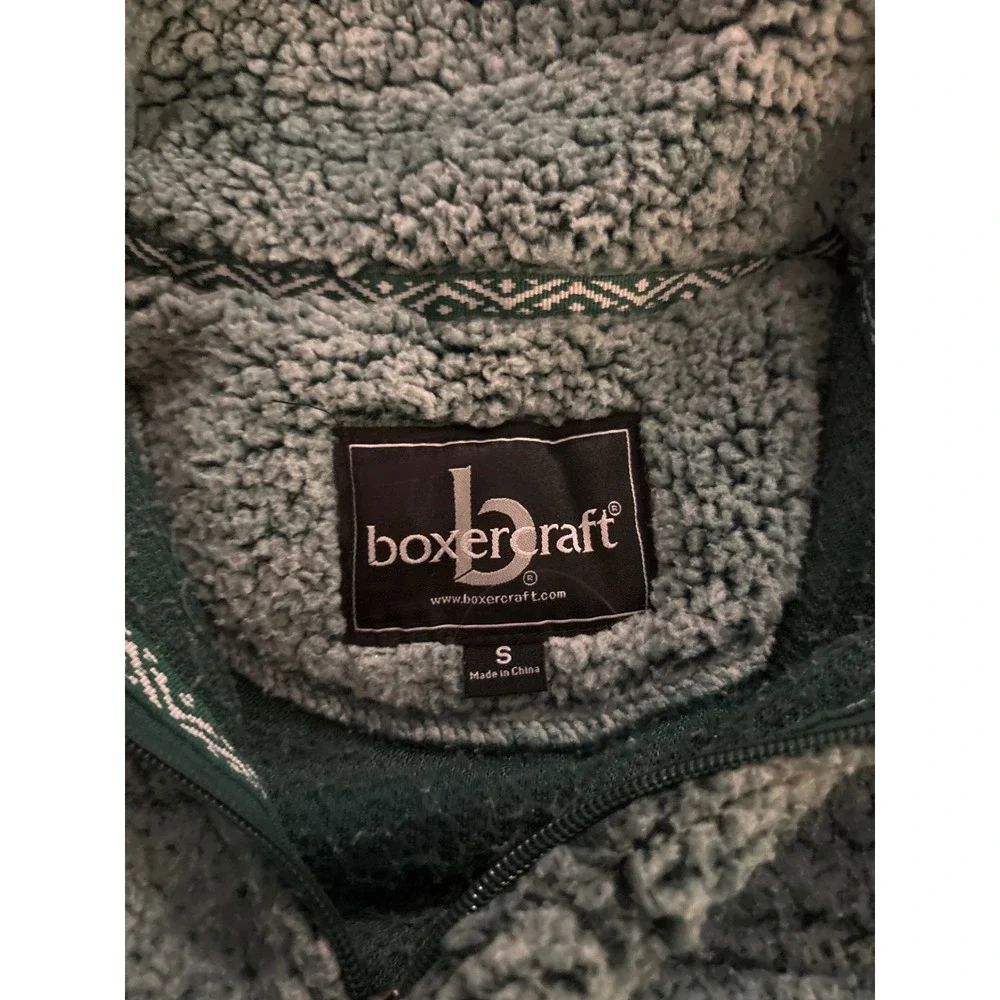 Boxercraft Sherpa green sweater size‎ small